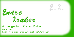 endre kraker business card